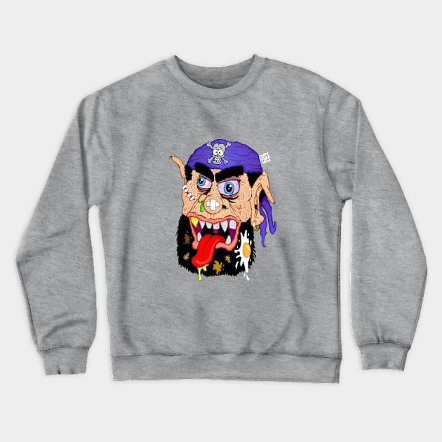 Fugbeard The Pirate Crewneck Sweatshirt by MalcolmKirk